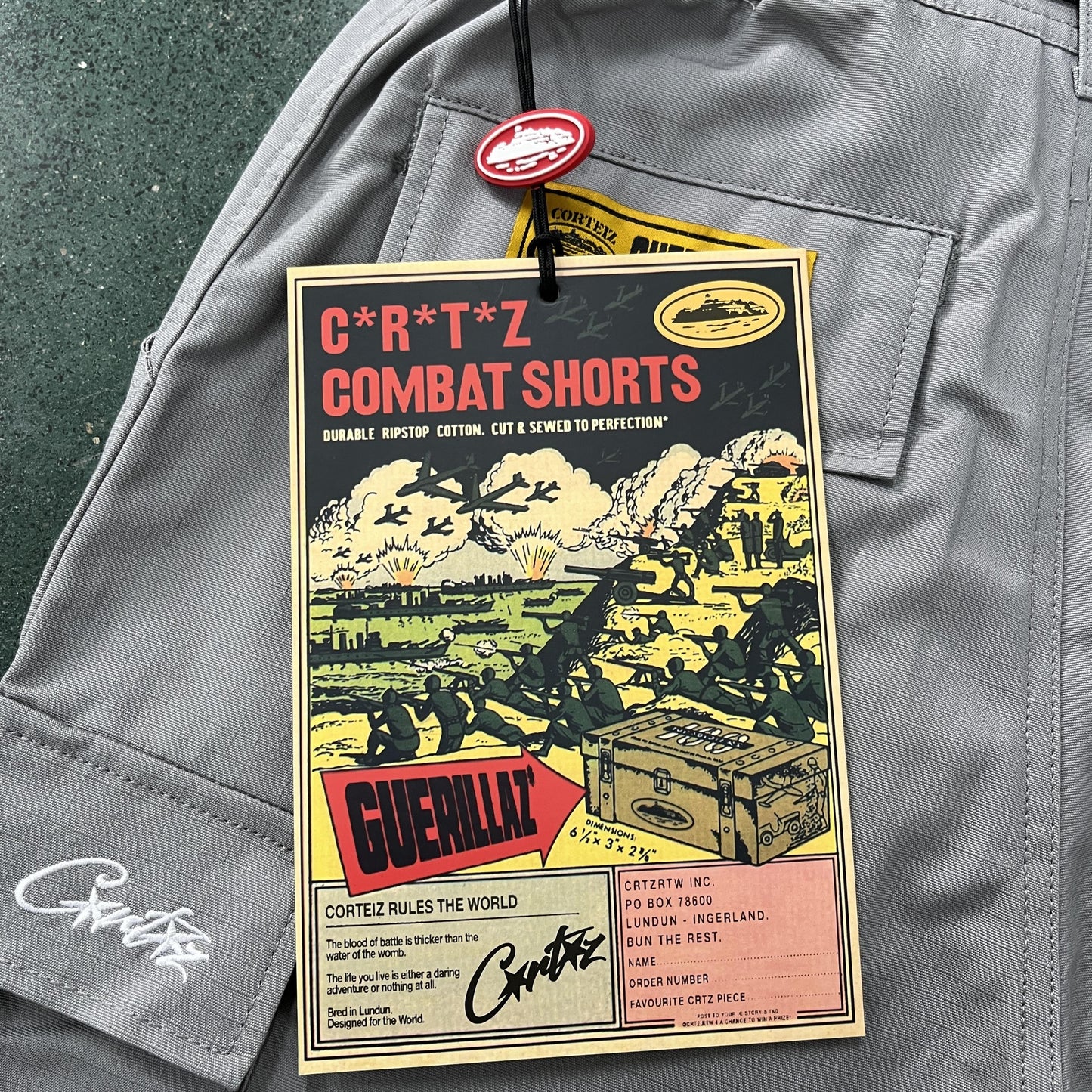 Corteiz Alcatraz Cargo Shorts v1:1