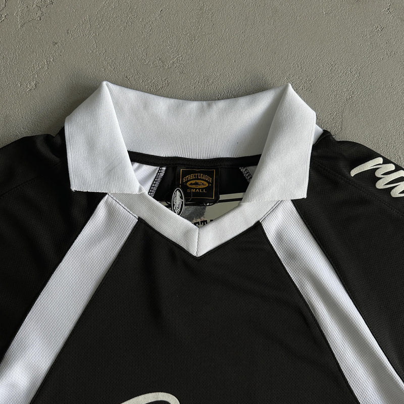 Corteiz Panel Jersey-Black