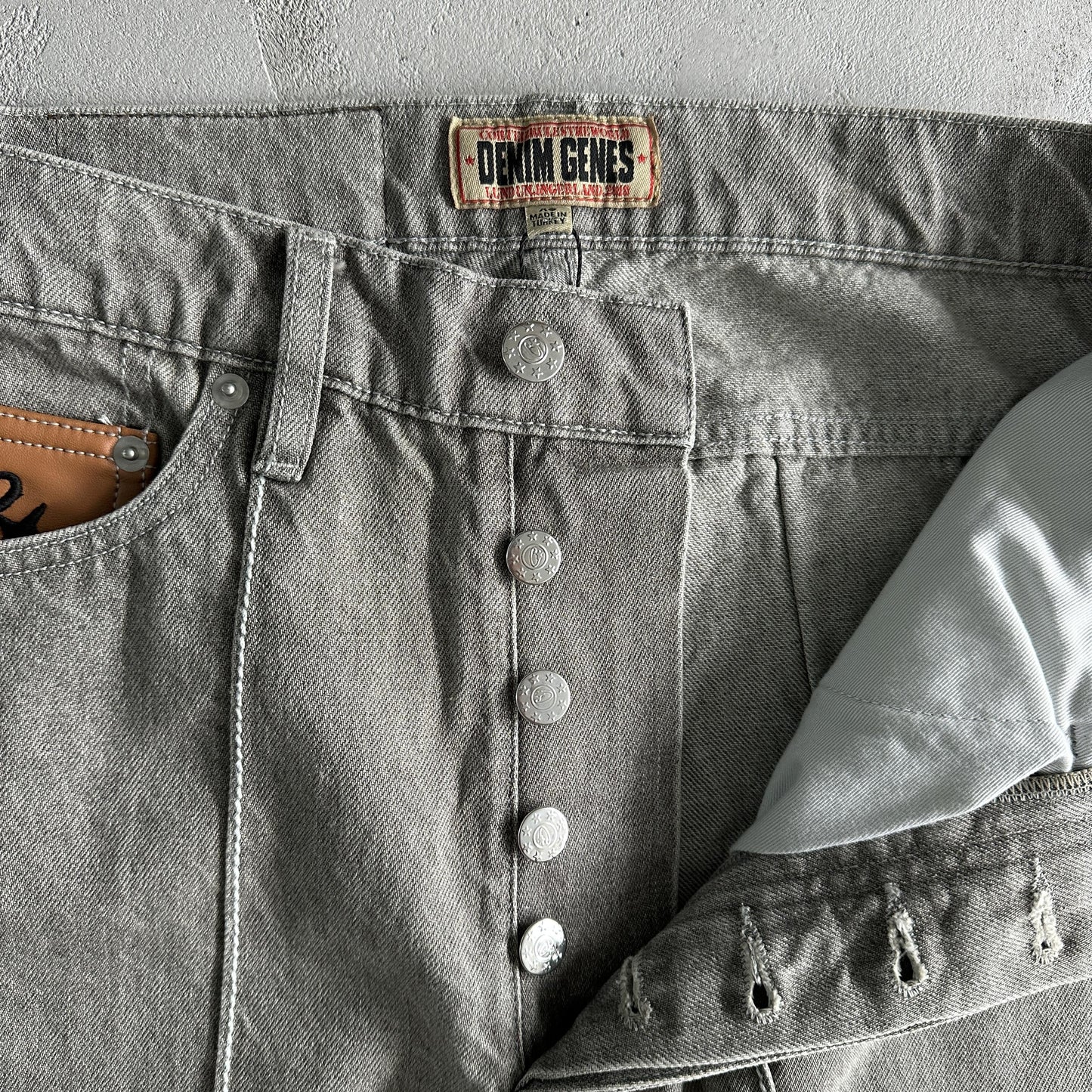 Pantalone jeans Corteiz Denim Grigio