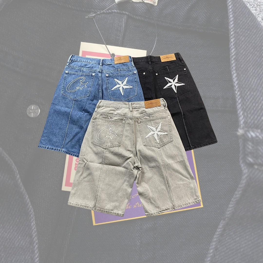 Corteiz Denim Jeans Shorts