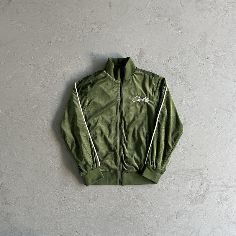 Corteiz Velvet Jacket Green