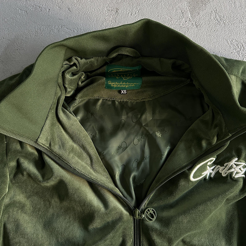 Corteiz Velvet Jacket Green