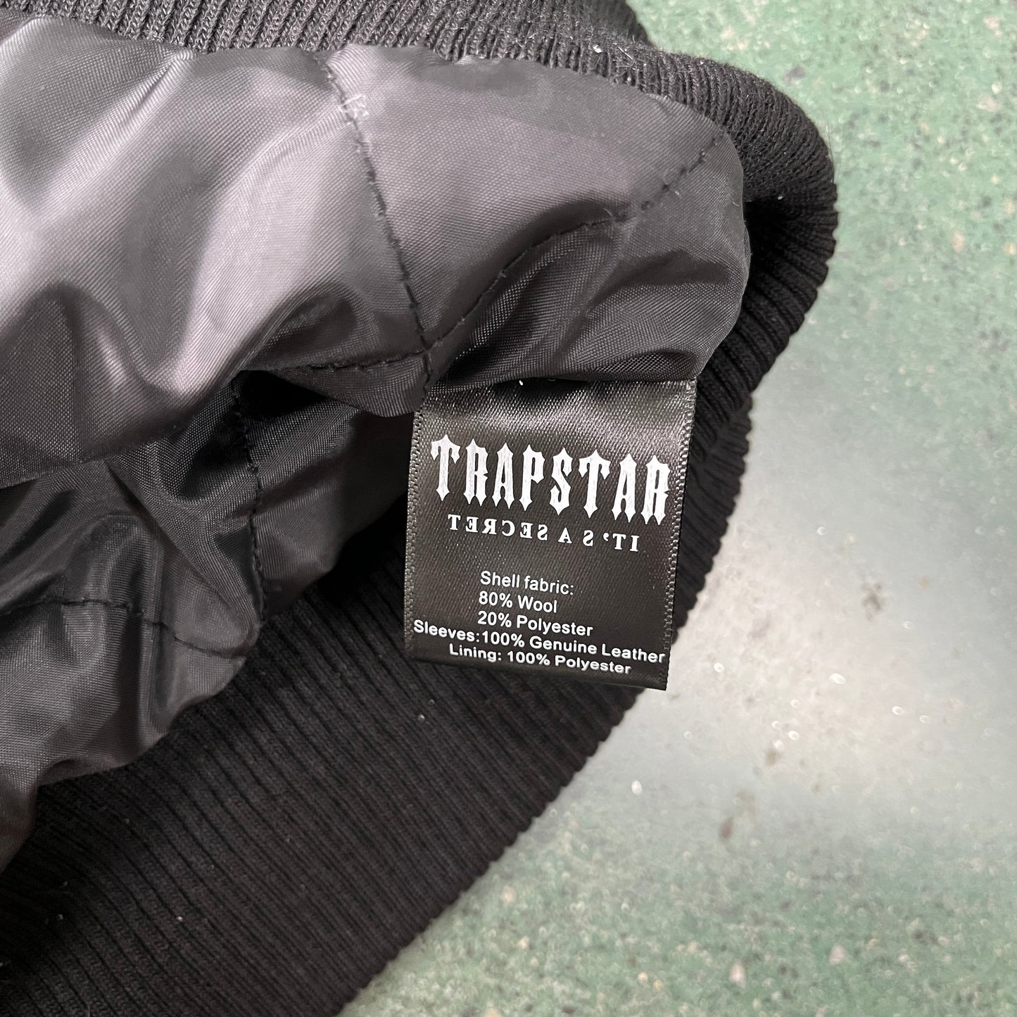 Trapstar Varsity Jacket Couro Legítimo