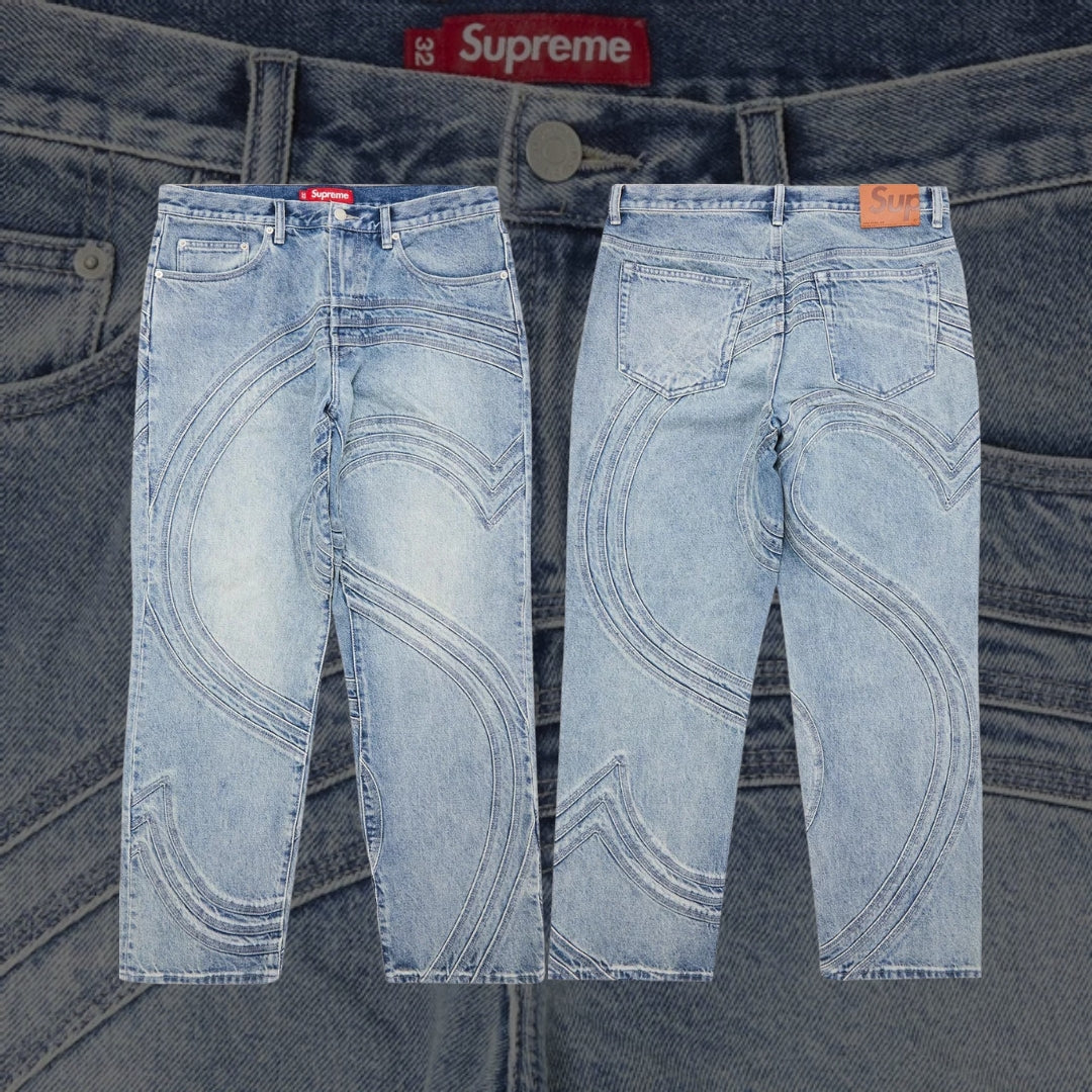 Supreme S Logo Loose Fit Jeans