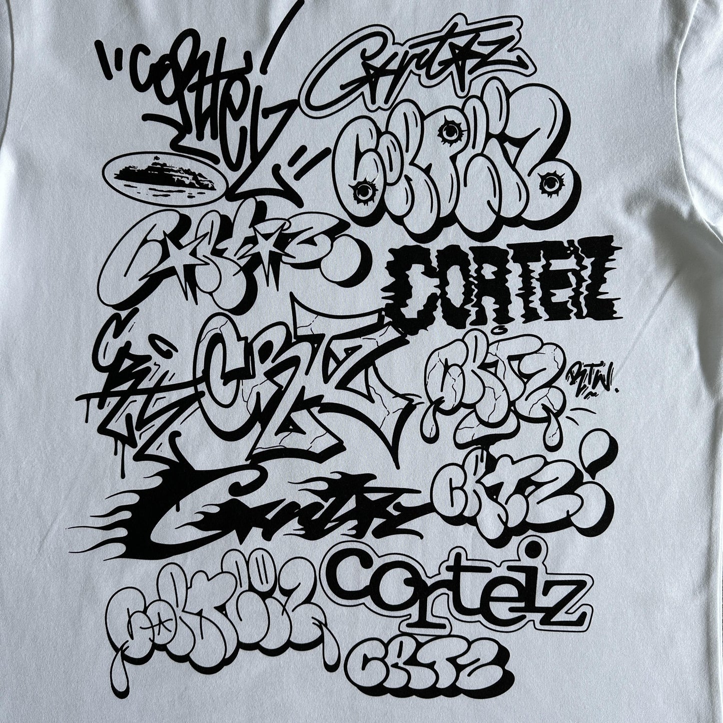 Corteiz Tshirt Graffiti di strada 