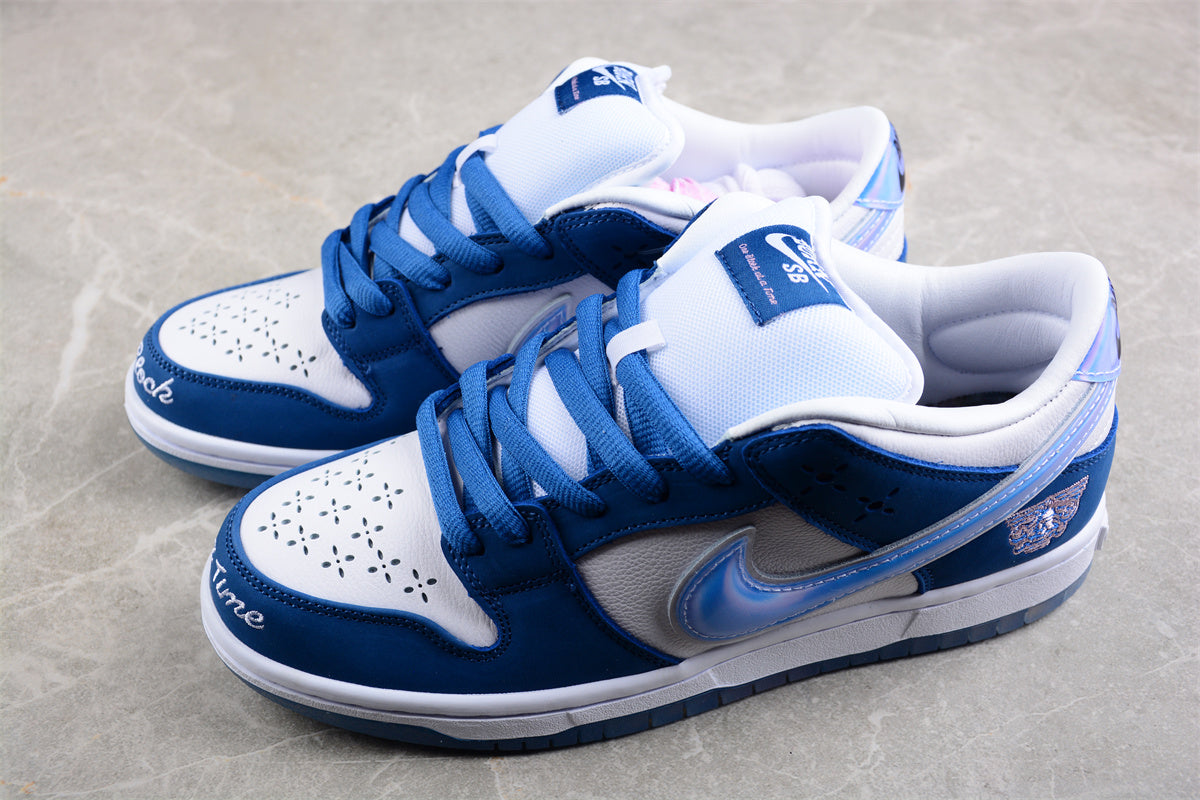 Born x Raised x Nike SB Dunk Low White Blue