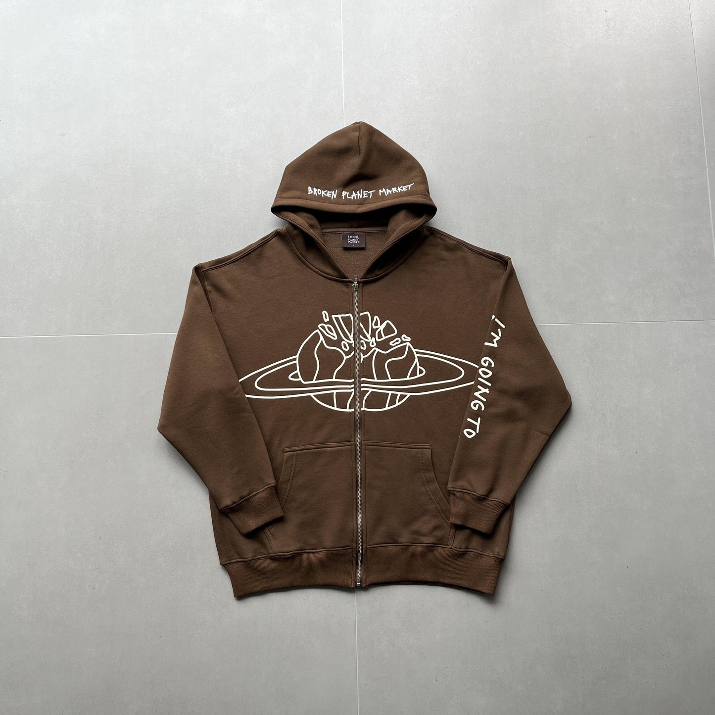 Broken Planet Market Arctic Zip Up Hoodie