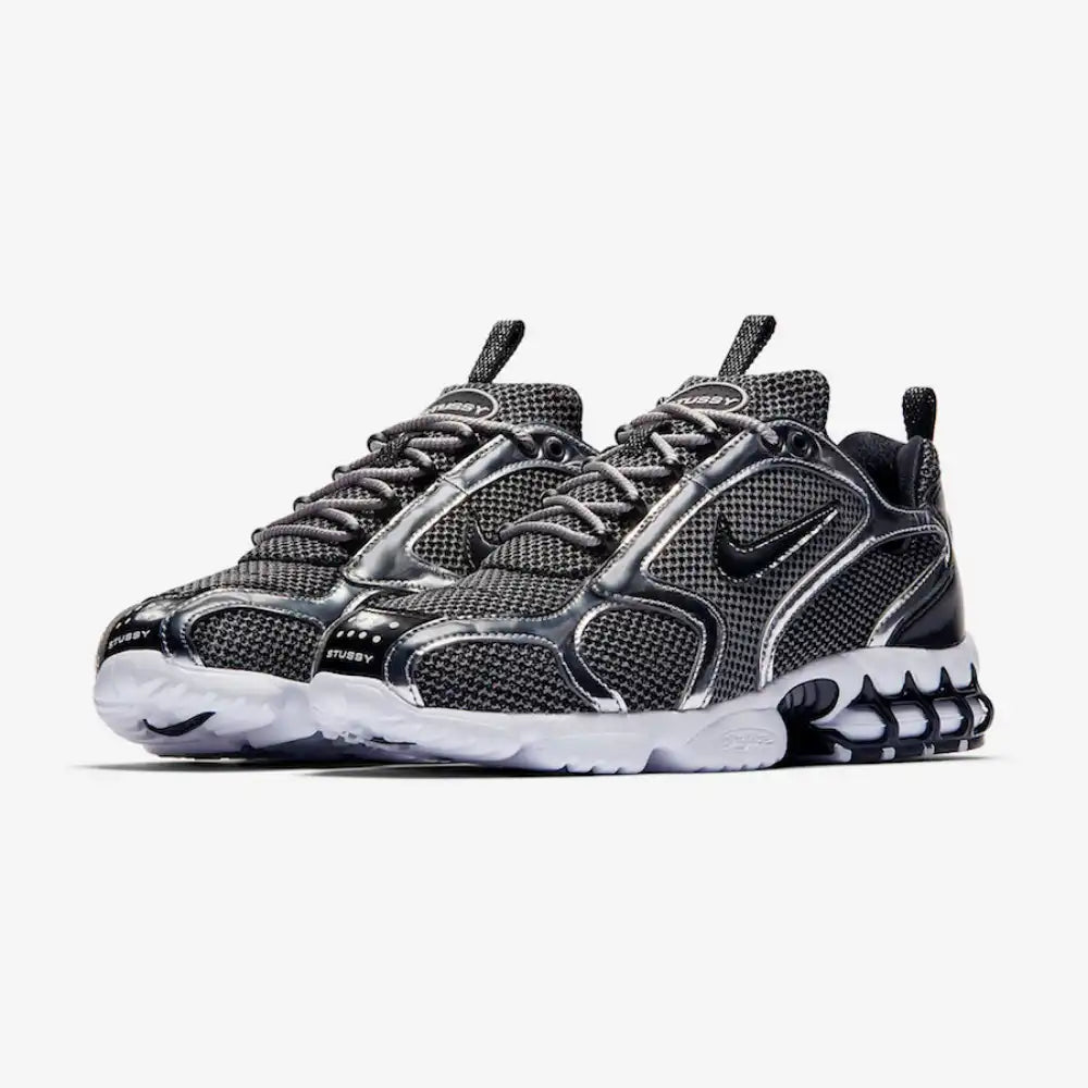 Nike x Stussy Air Zoom Spiridon Caged Platinium