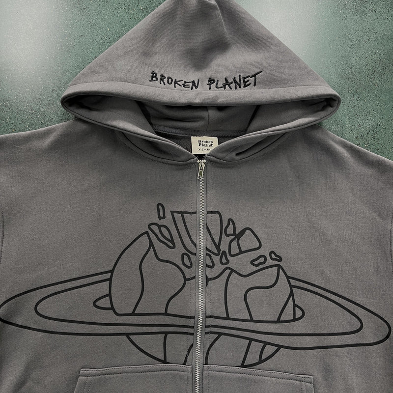 Broken Planet Planet Zip Up Hoodie