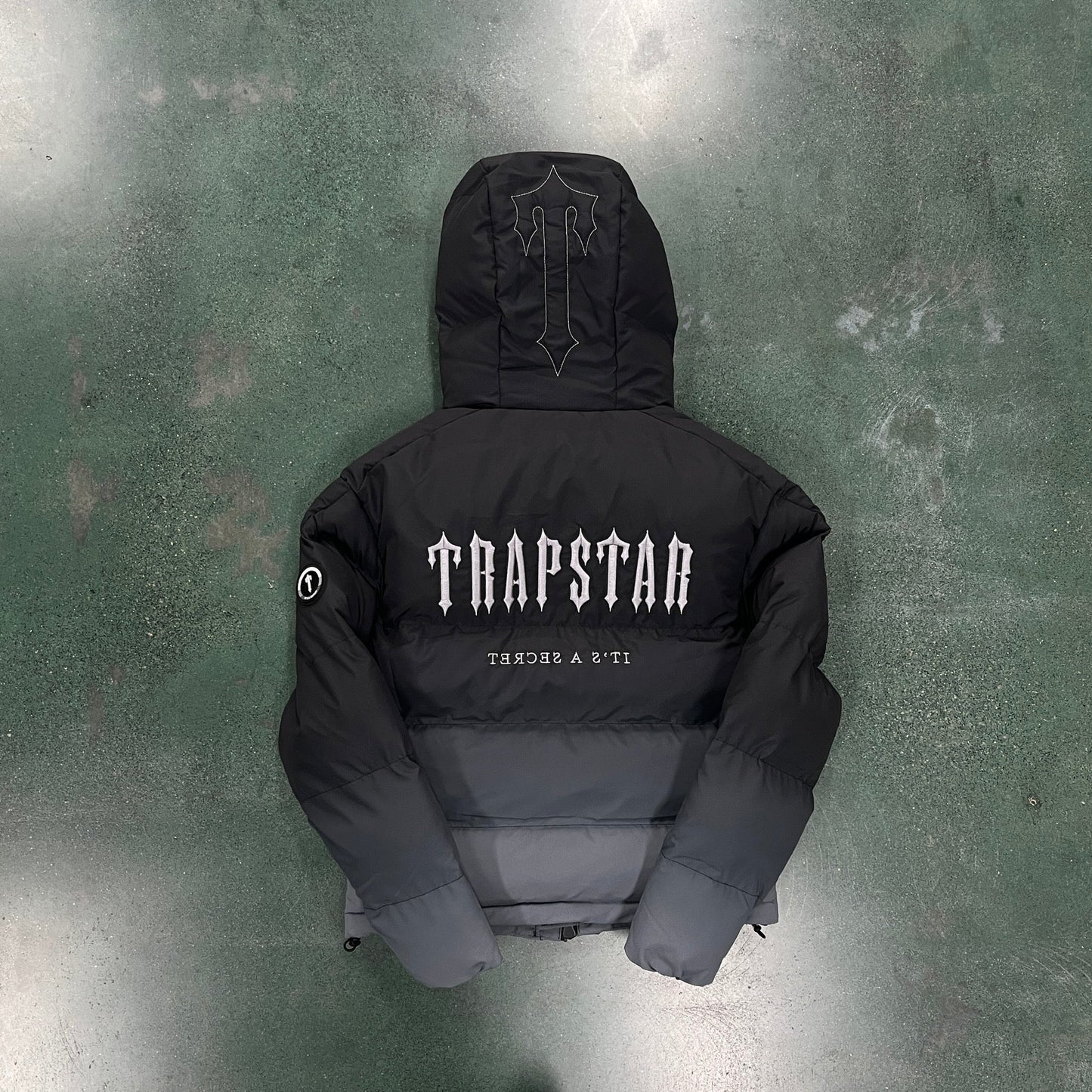 Trapstar Puffer Jacket Decoded Hooded Black-Gradient