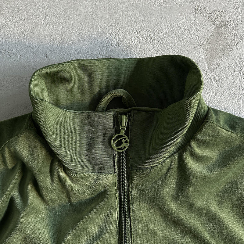 Corteiz Velvet Jacket Green