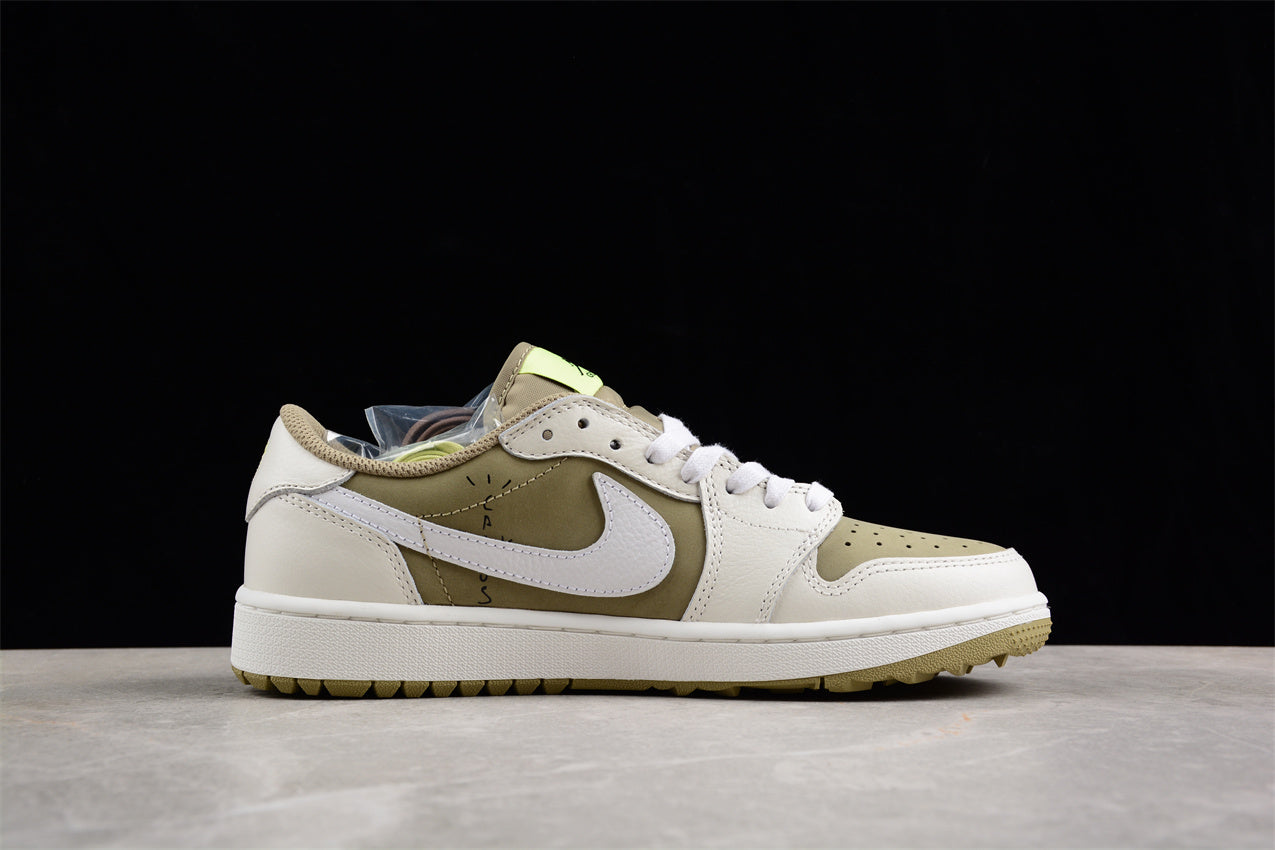 Jordan 1 Retro Low Golf Travis Scott Neutral Olive