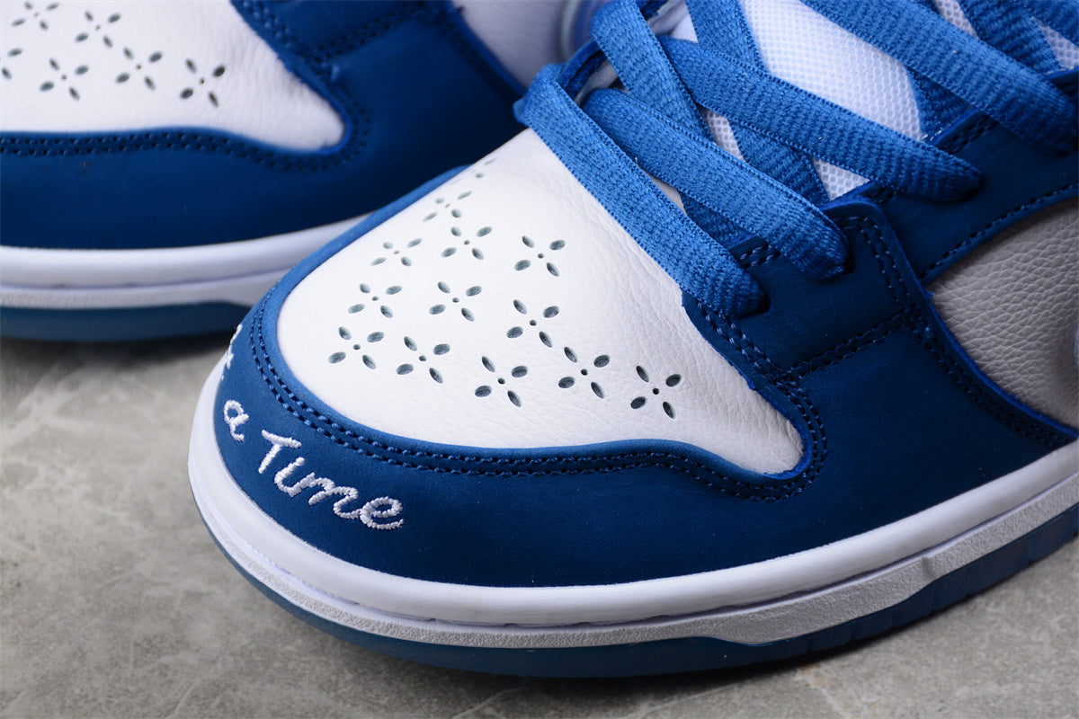 Born x Raised x Nike SB Dunk Low White Blue