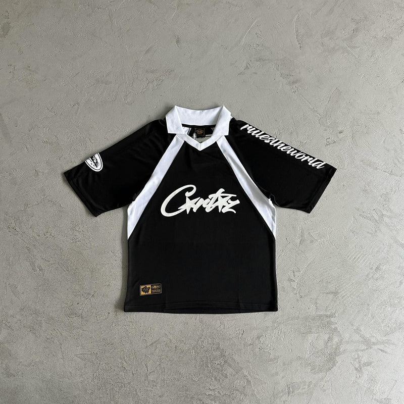 Corteiz Panel Jersey-Black