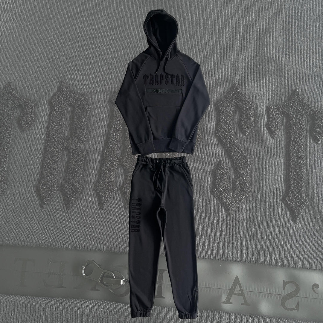 Trapstar Tracksuit Chenille Decording Black Out