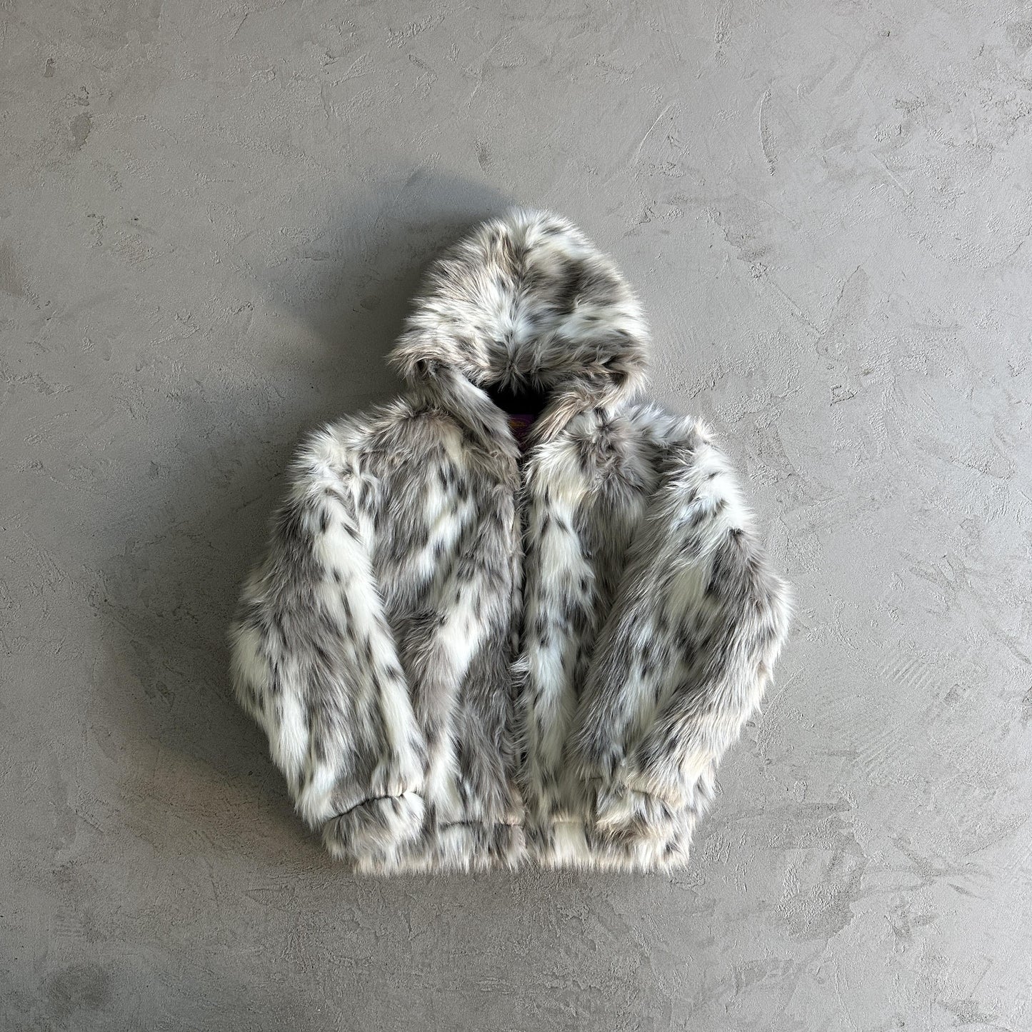 Corteiz Hooded Fur Jacket