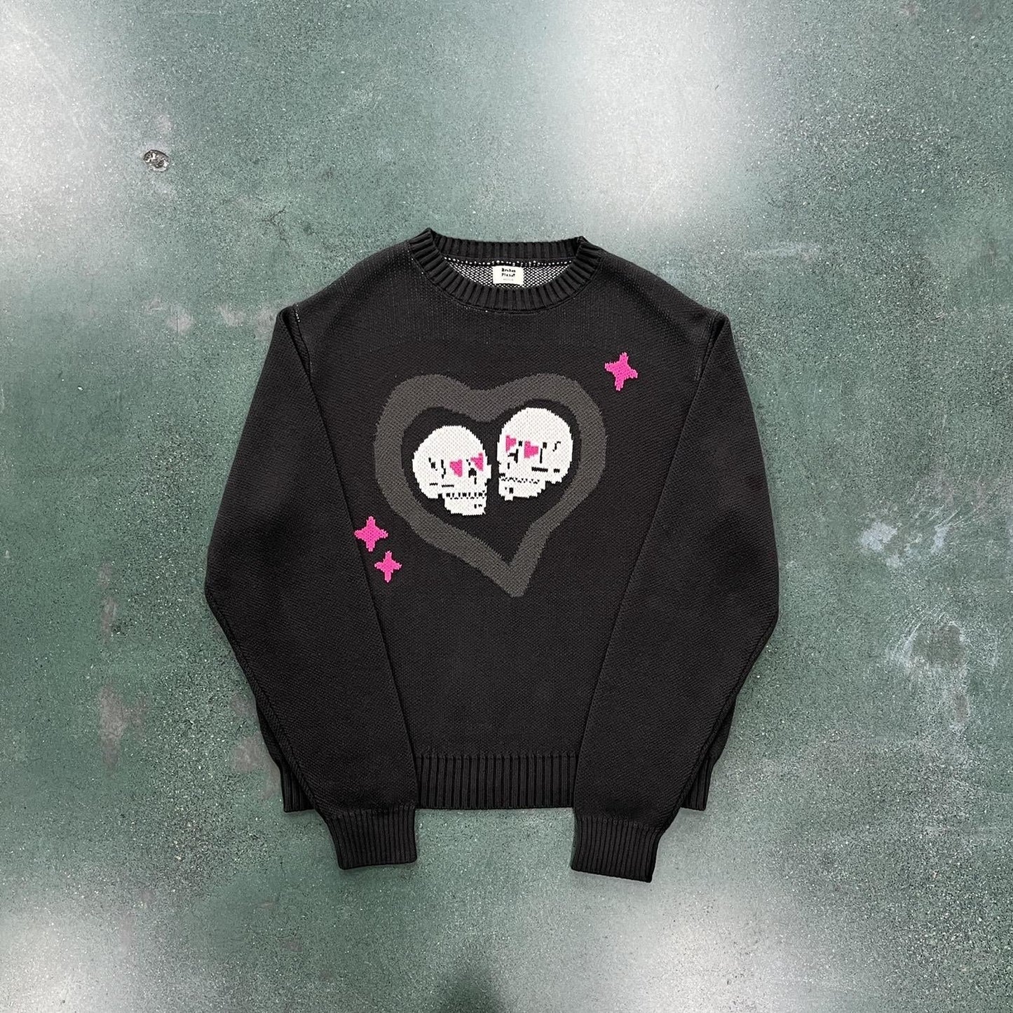 Broken Planet Skull Heart Sweater