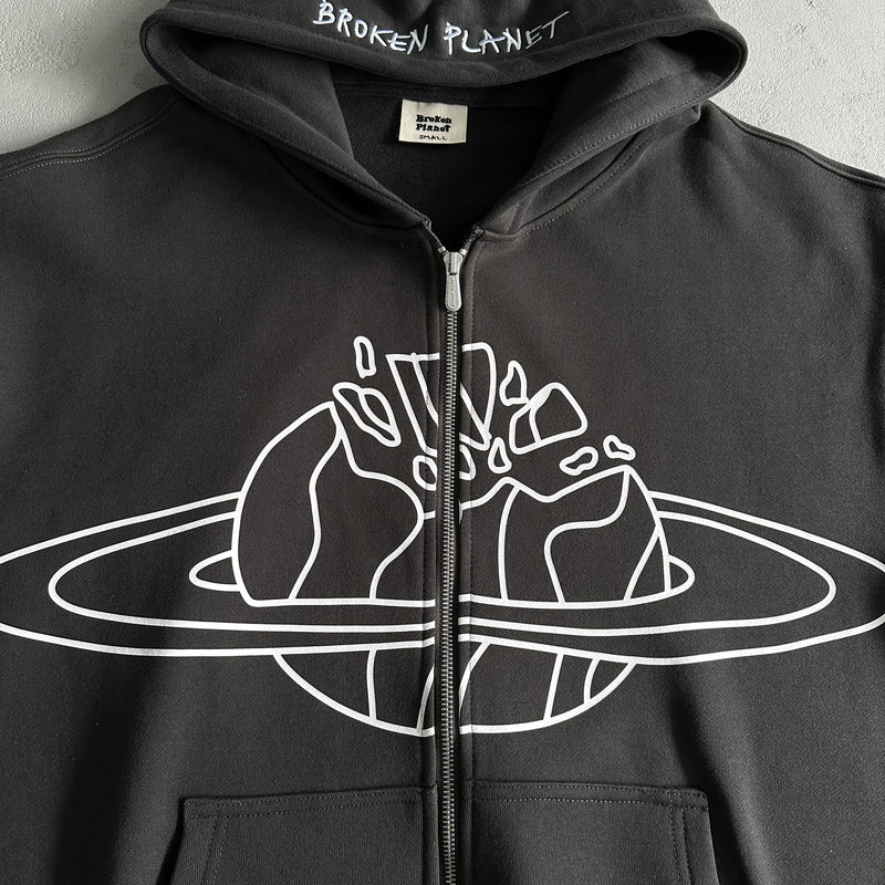 Broken Planet Outer Space Zip Up Hoodie