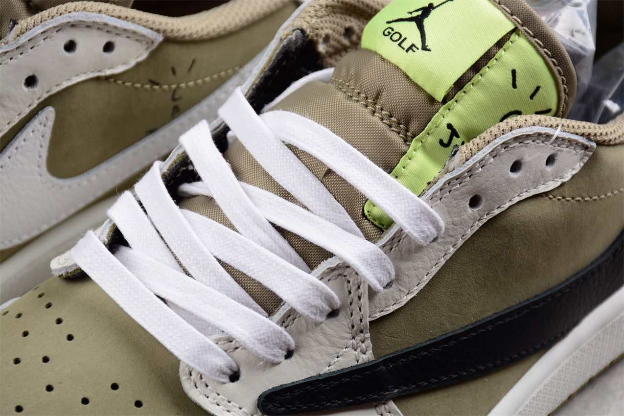 Jordan 1 Retro Low Golf Travis Scott Neutral Olive