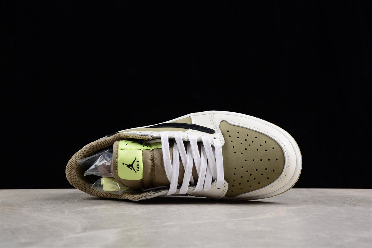 Jordan 1 Retro Low Golf Travis Scott Neutral Olive