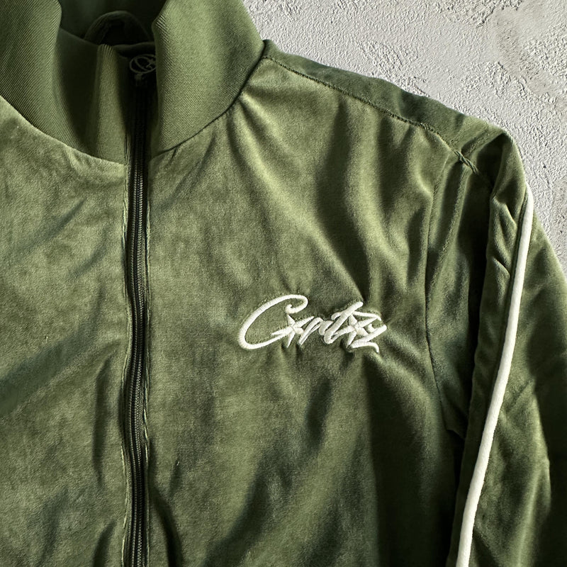 Corteiz Velvet Jacket Green