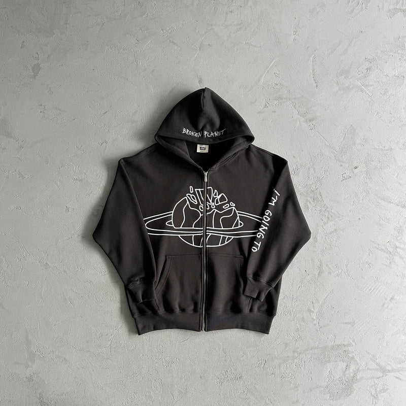 Broken Planet Outer Space Zip Up Hoodie