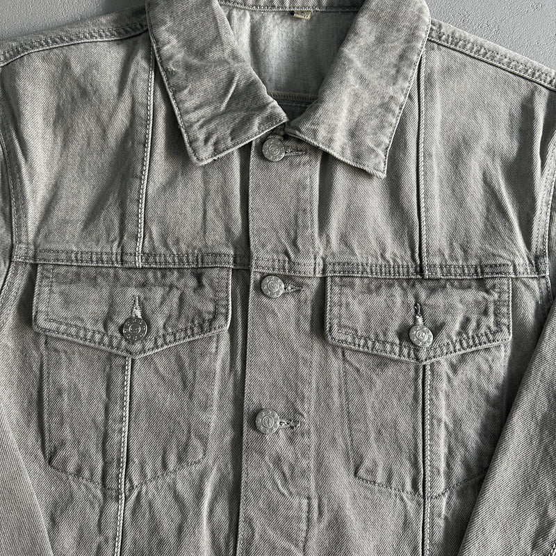 Corteiz Denim Jeans Jacket Grey