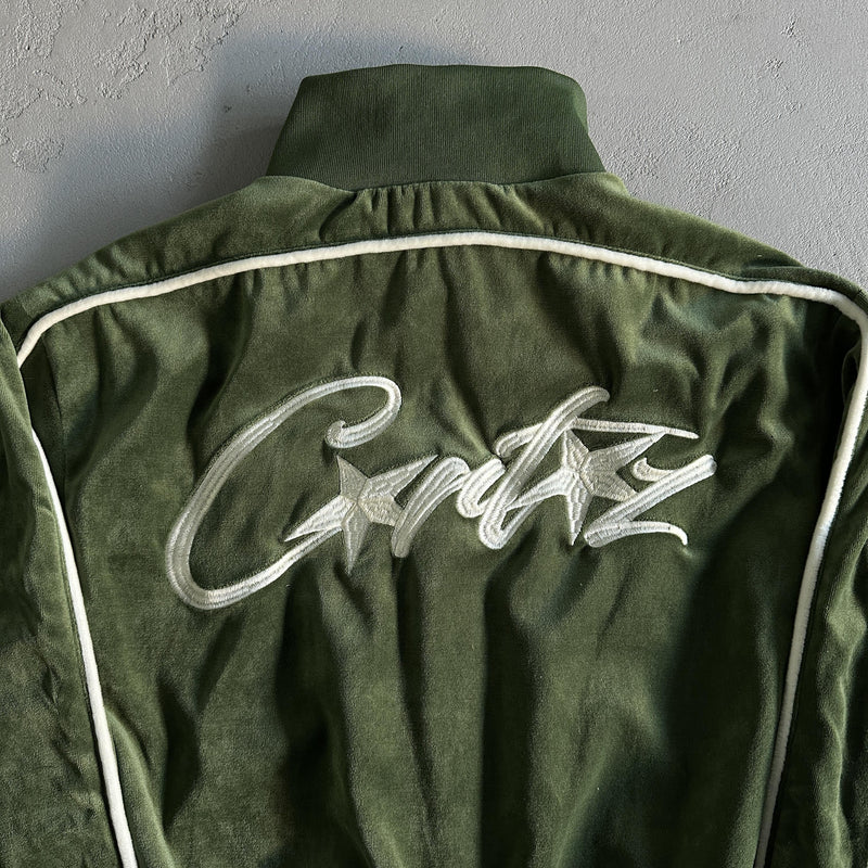 Corteiz Velvet Jacket Green