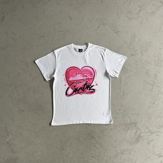 Corteiz Tshirt Pink Heart