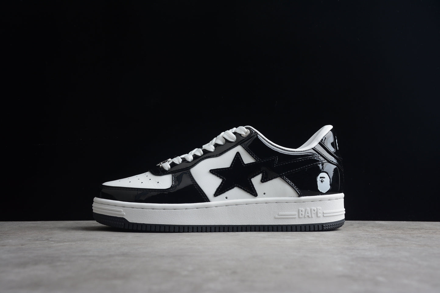 Bape Sta Black Patent Leather