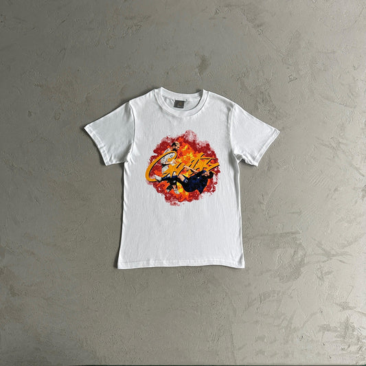 Corteiz Tshirt Football Flames