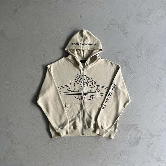 Broken Planet Planet Zip Up Hoodie