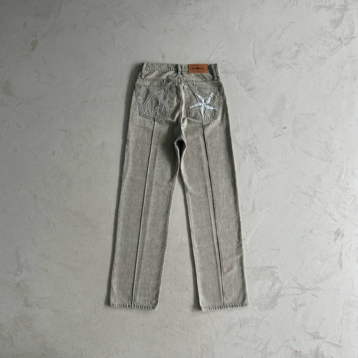 Pantalone jeans Corteiz Denim Grigio