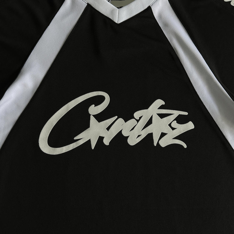 Corteiz Panel Jersey-Black