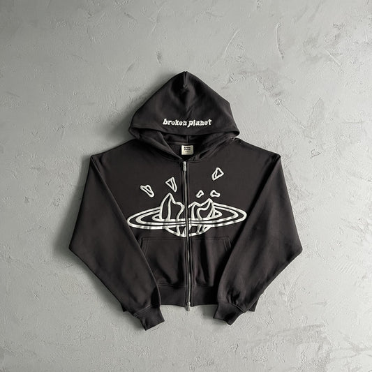 Broken Planet Double Zip Up Hoodie