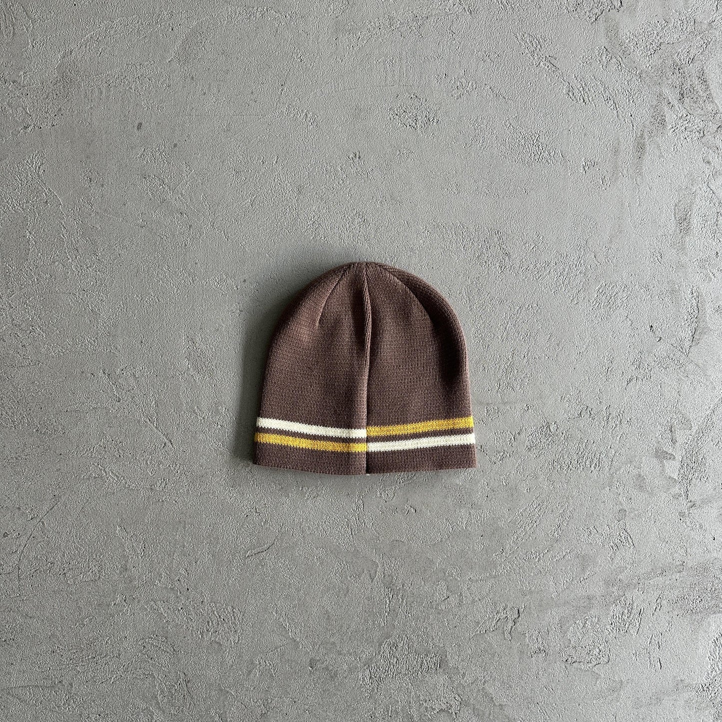 Corteiz Knit Stripe Beanie -Brown