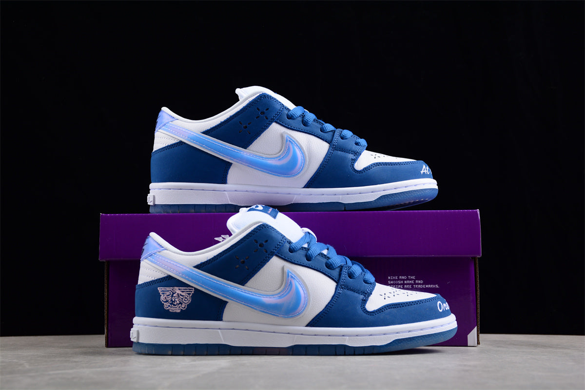 Born x Raised x Nike SB Dunk Low White Blue