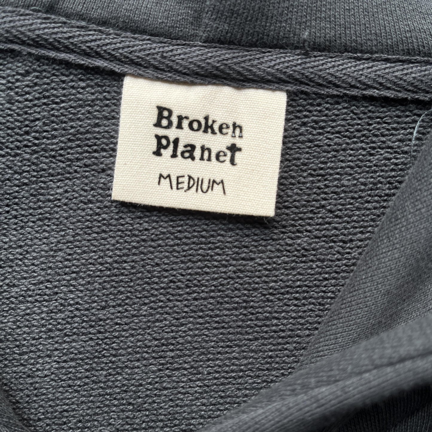 Broken Planet Planet Zip Up Hoodie Grey