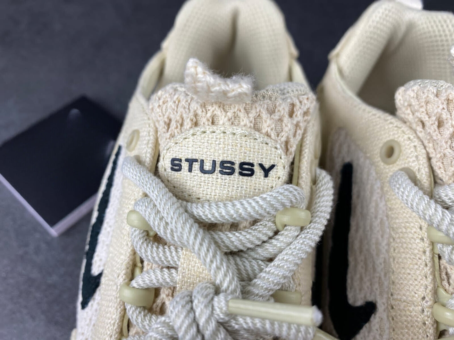 Nike x Stussy Air Zoom Spiridon Caged Fossil