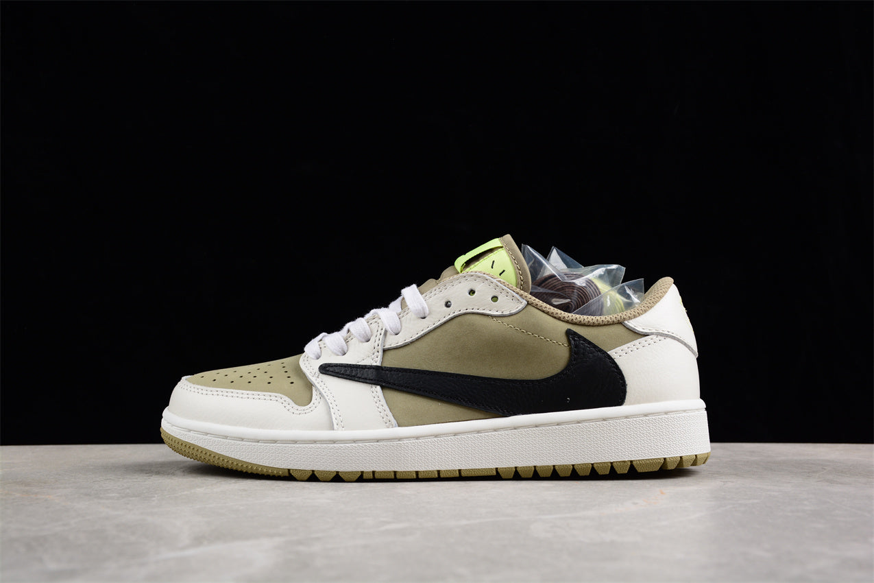 Jordan 1 Retro Low Golf Travis Scott Neutral Olive