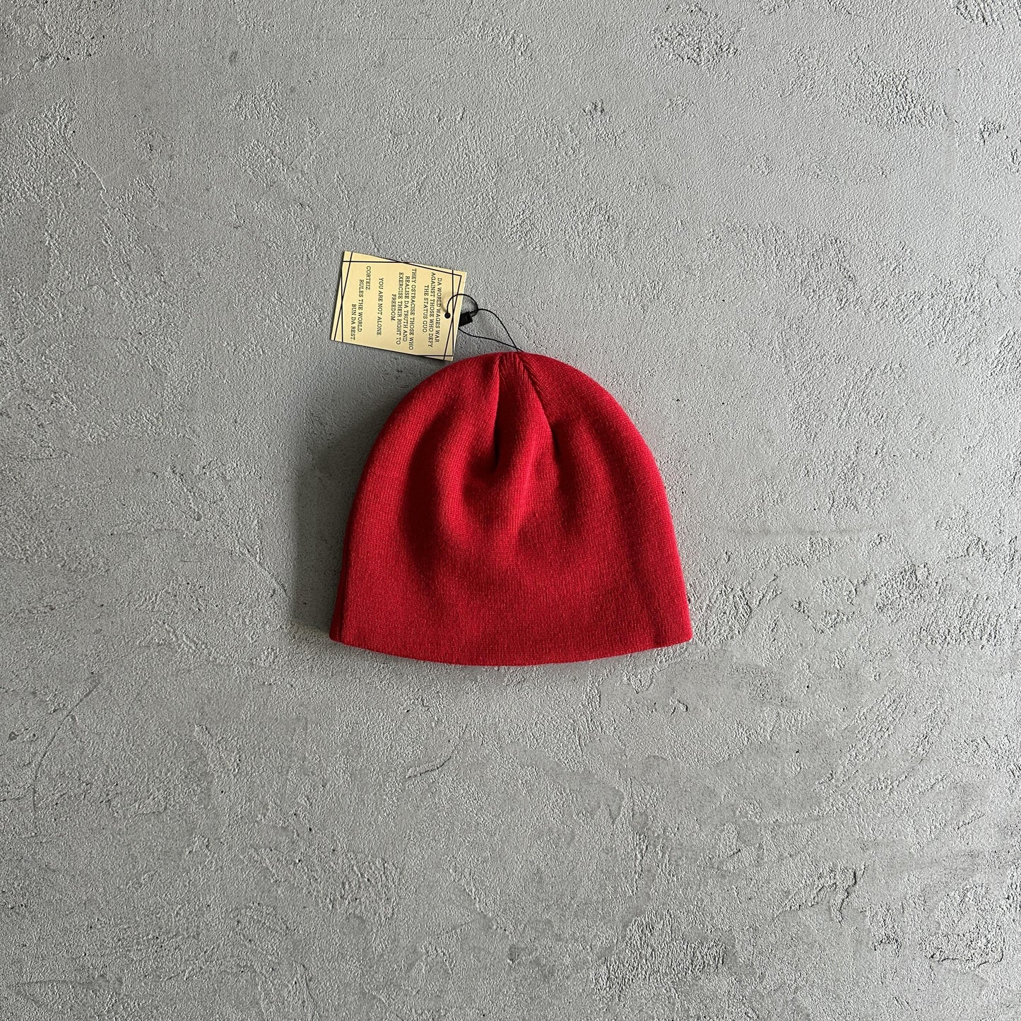 Side Embroidered Cold Hat-Red