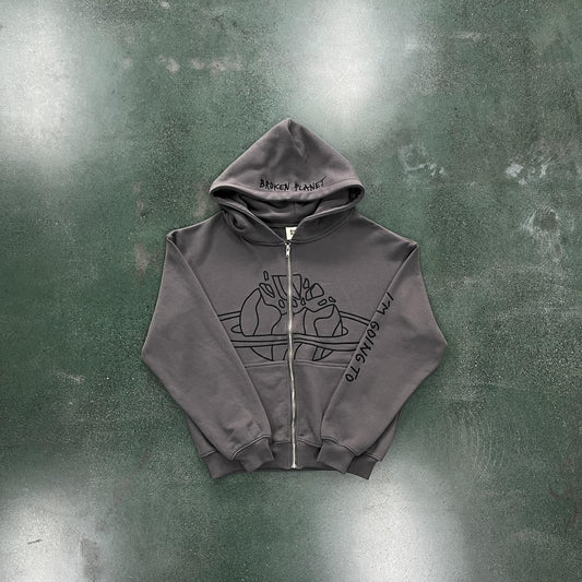 Broken Planet Planet Zip Up Hoodie