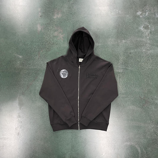 Broken Planet Spider Zip Up Hoodie