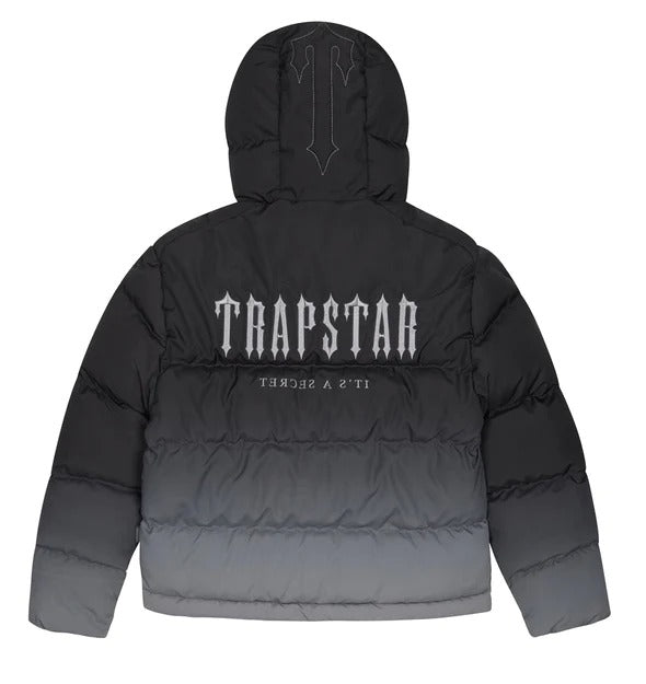 Trapstar Puffer Jacket Decoded Hooded Black-Gradient