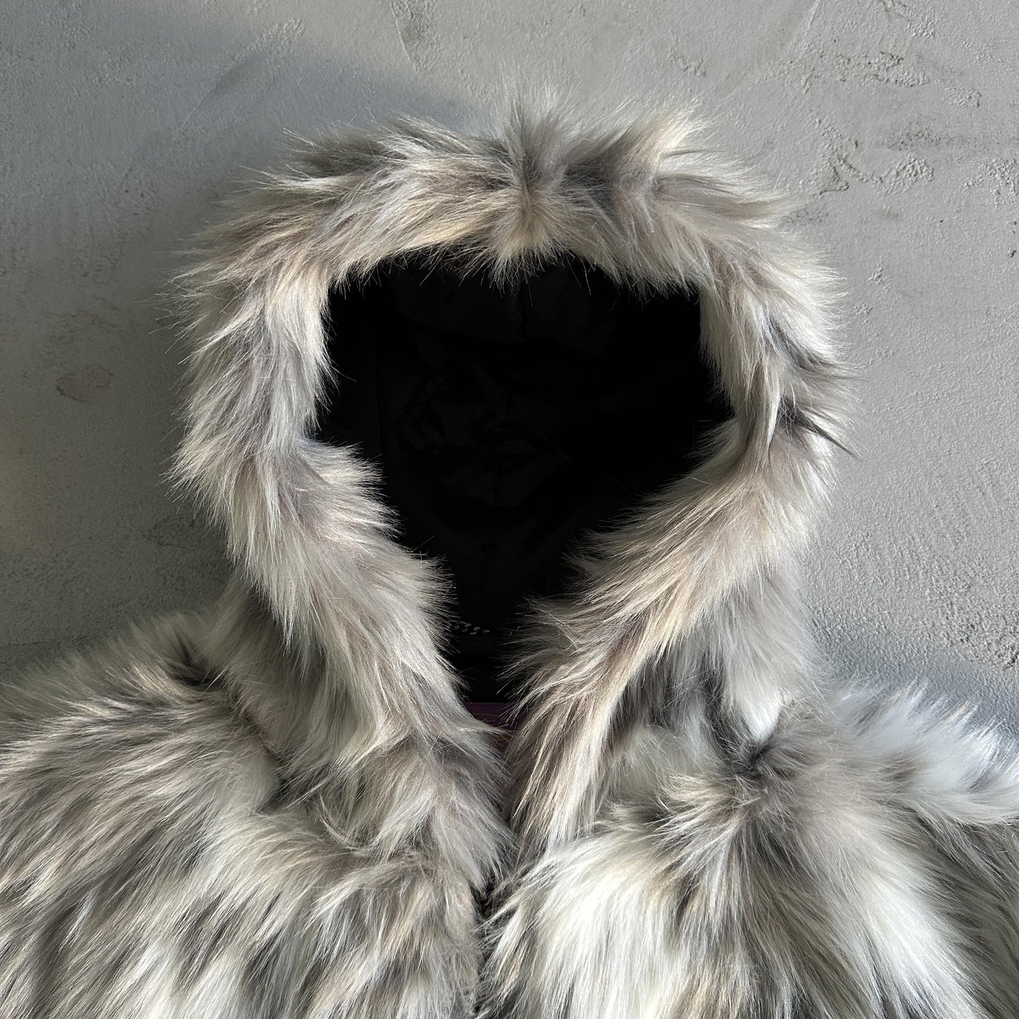 Corteiz Hooded Fur Jacket