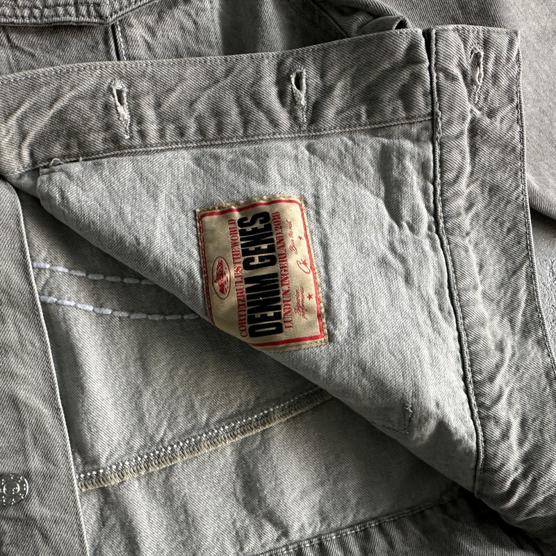 Corteiz Denim Jeans Jacket Grey