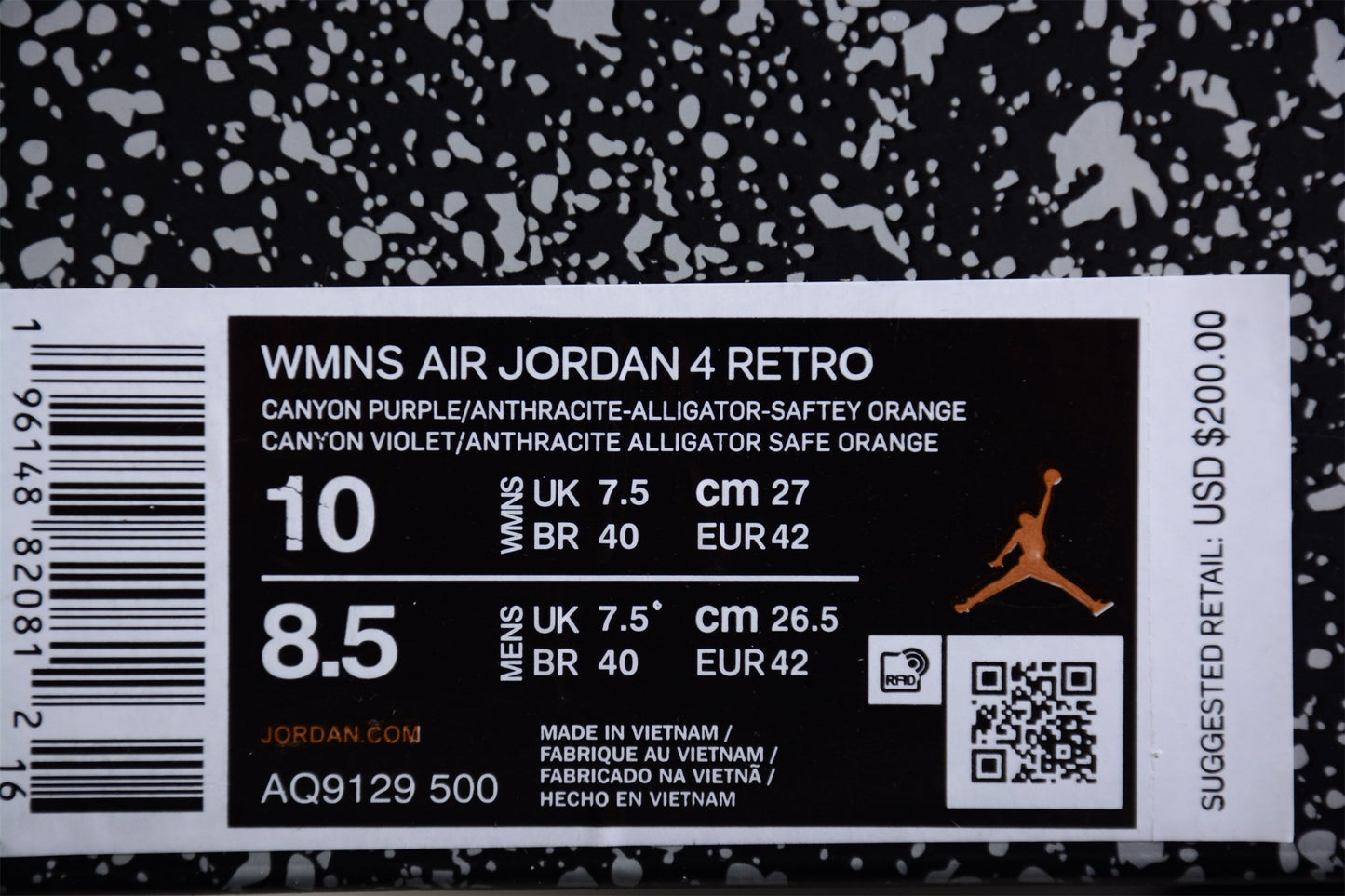 Air Jordan 4 Canyon Purple