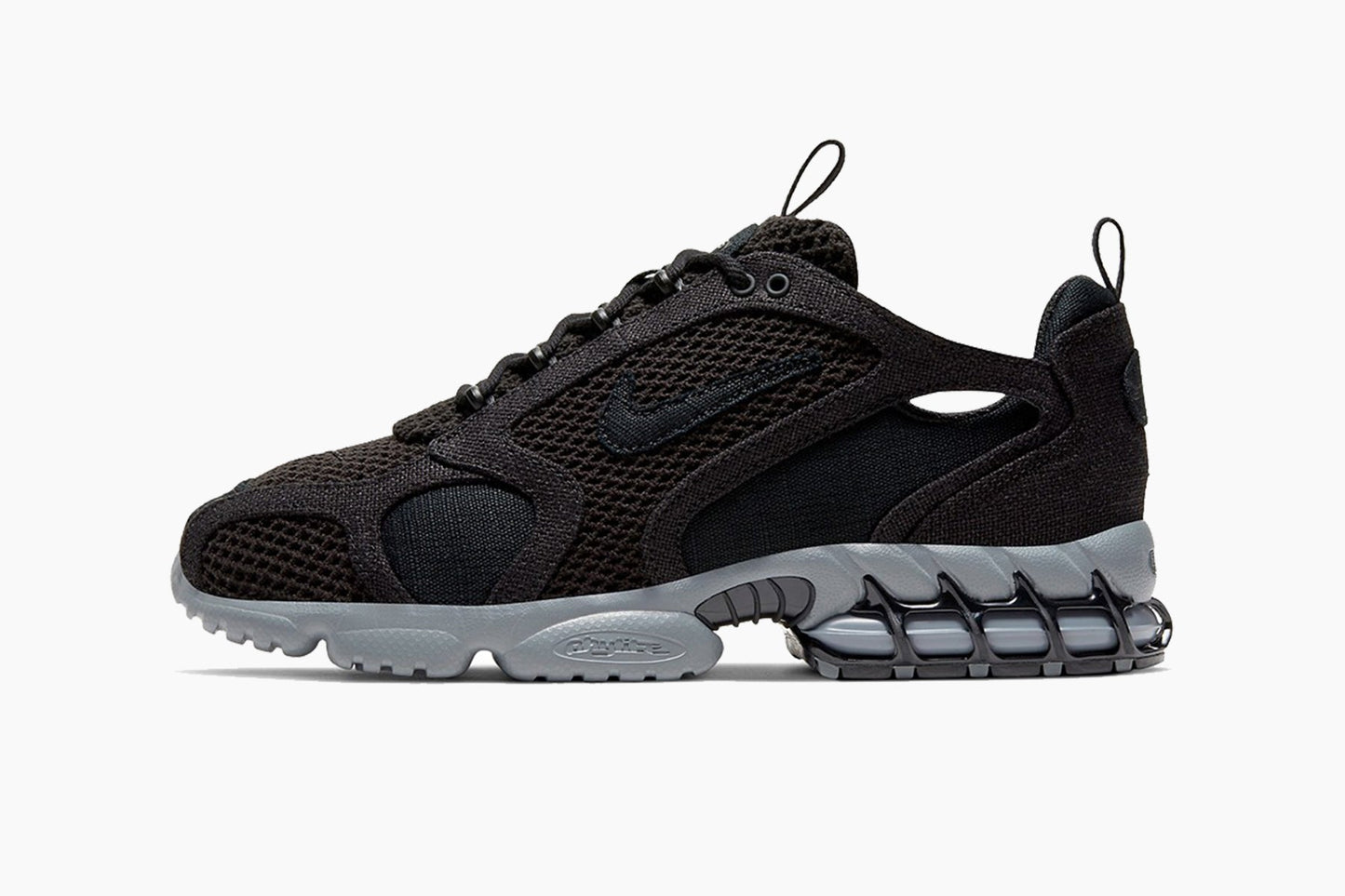 Nike x Stussy Air Zoom Spiridon Caged Black